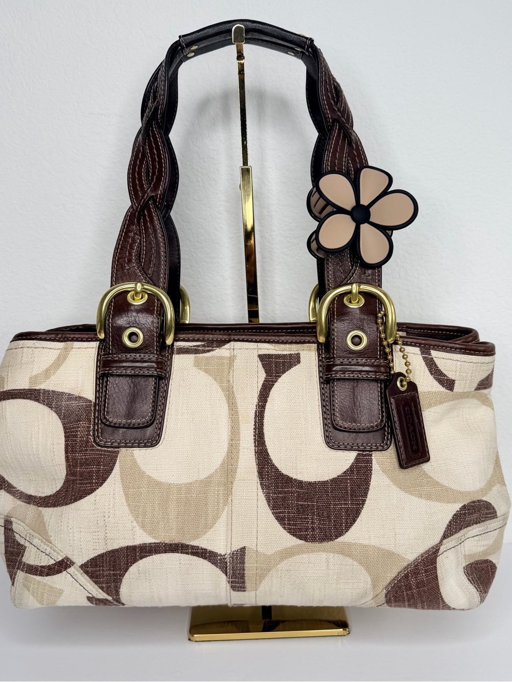 Coach vintage Y2K Soho Monogram canvas shoulder bag